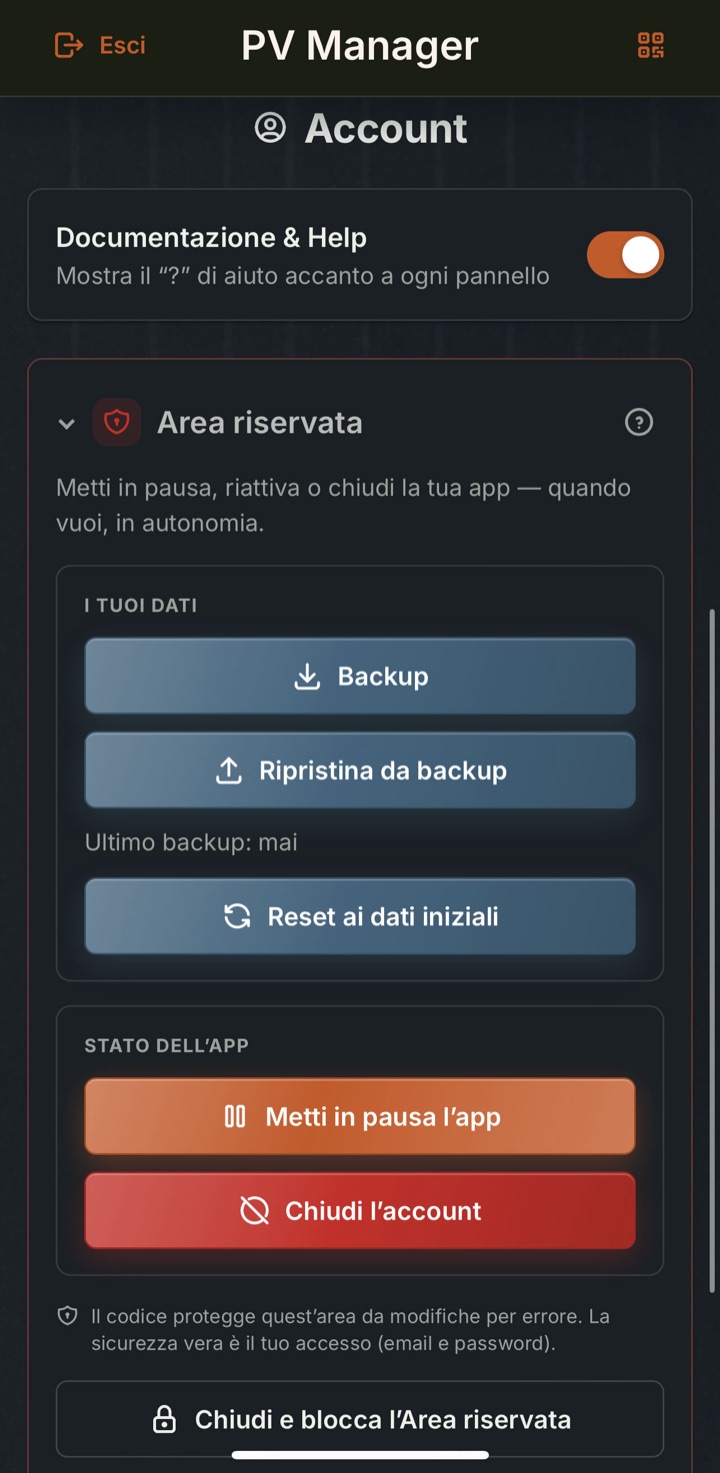 Area Riservata