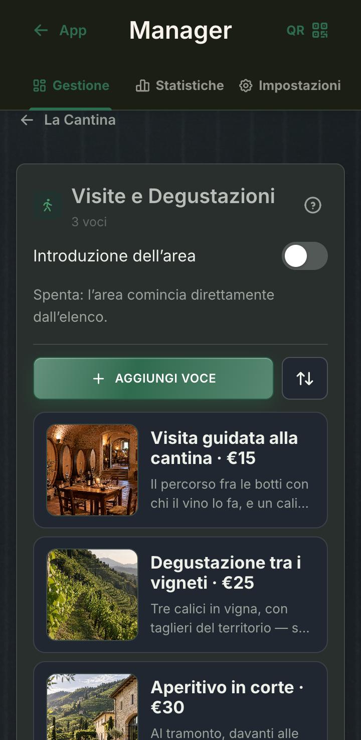 Visite e degustazioni
