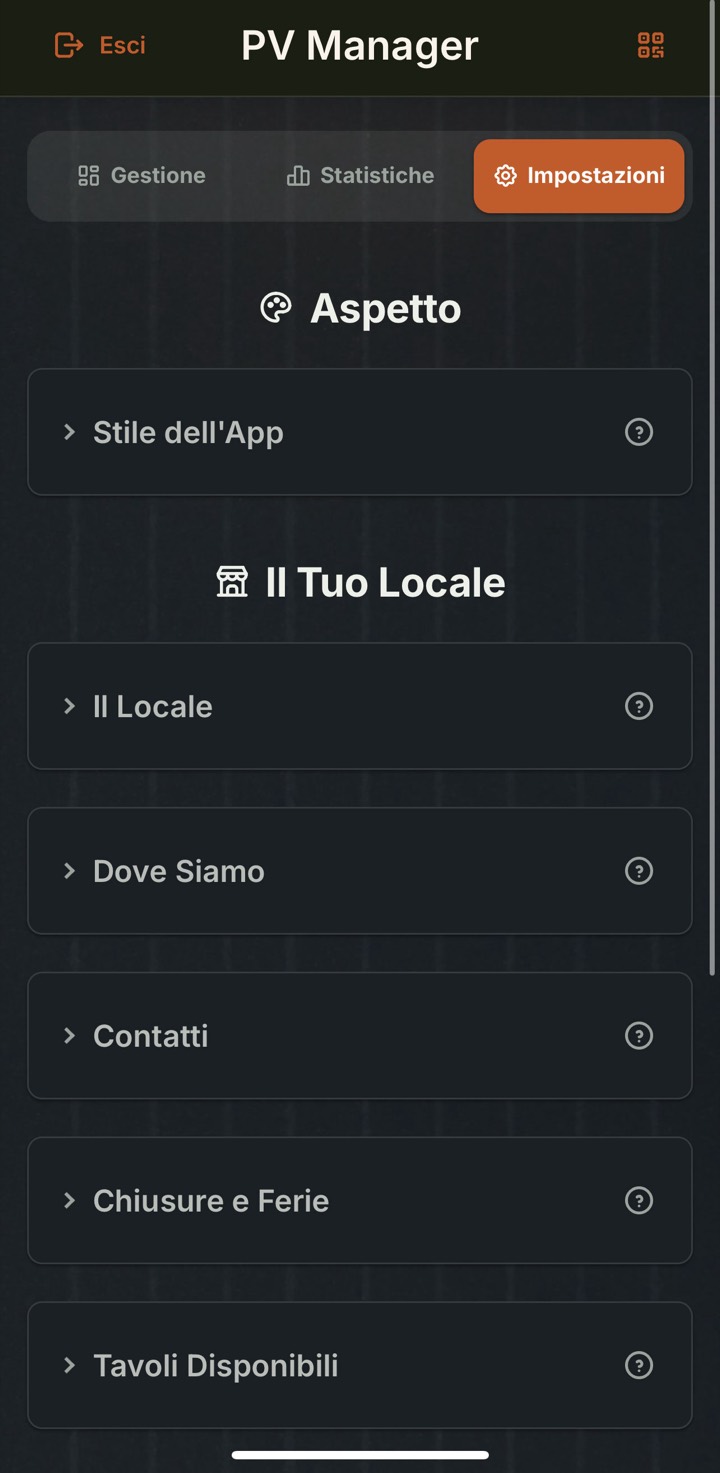 Impostazioni