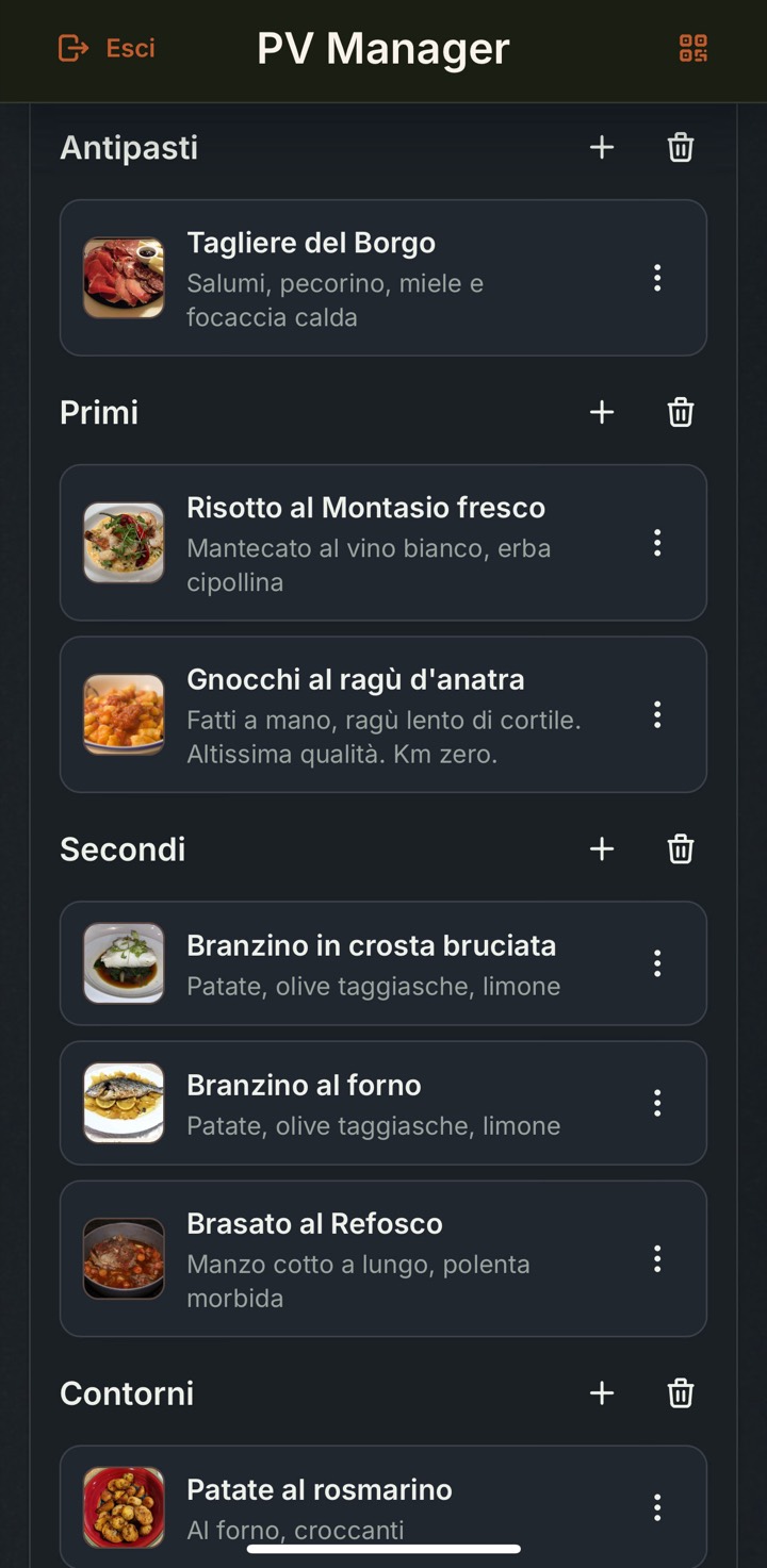 I tuoi menù