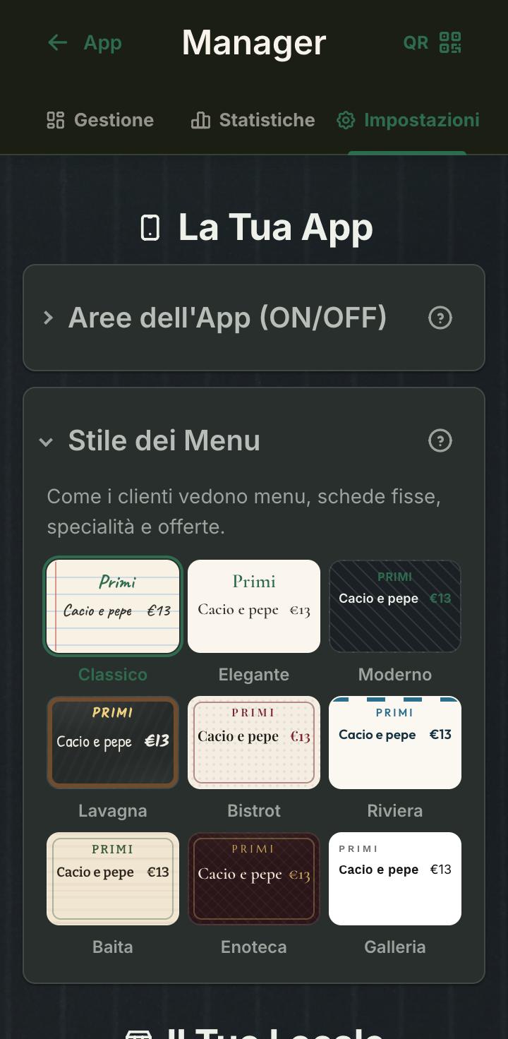 Impostazioni